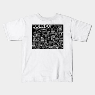 Toledo Ohio Map Kids T-Shirt